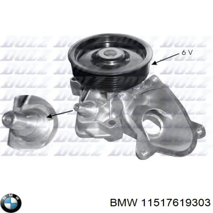 Pompa chłodząca wodna BMW 11517619303 cena, od 504,77 USD