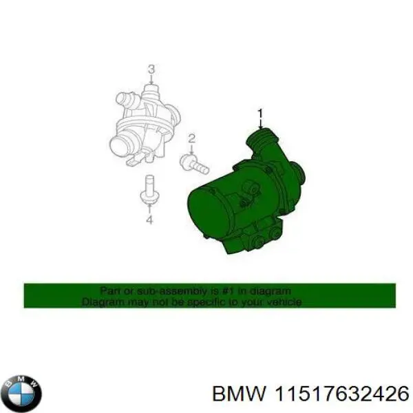 Pompa chłodząca wodna BMW 11517632426