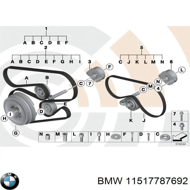 Do koszyka 11517787692 BMW Uszczelka obudowy termostatu