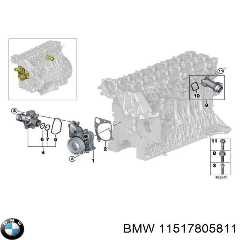11517805811 BMW Termostat