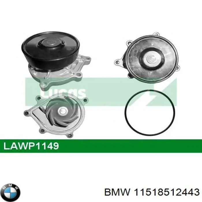 Pompa chłodząca wodna BMW 11518512443 cena, od 49,33 USD