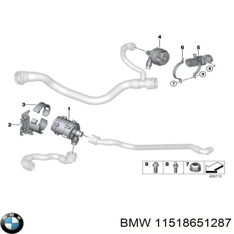 Pompa chłodzenia wodą, dodatkowa elektryczna BMW 11518651287 cena, od 93,32 USD