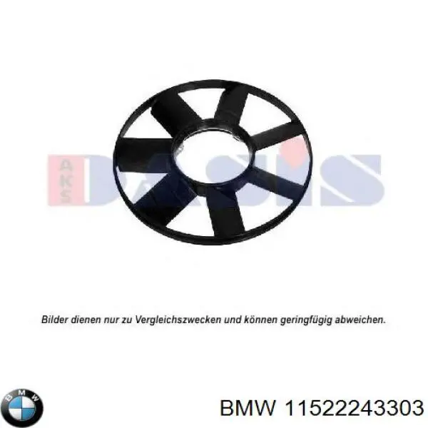 11522243303 BMW Wentylator (wirnik) chłodnicy