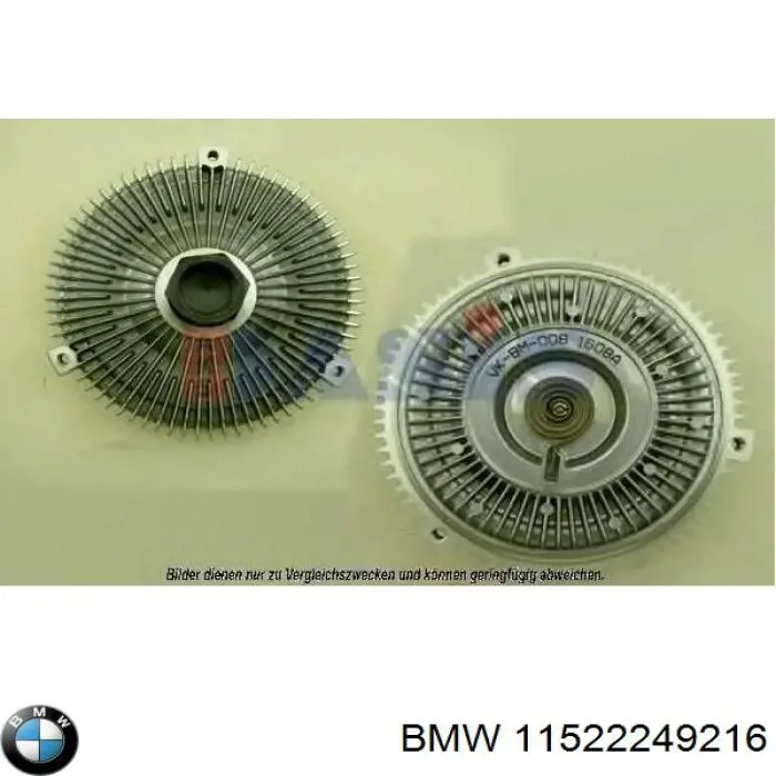 Do koszyka 11522249216 BMW Sprzęgło wiskotyczne wentylatora chłodzenia