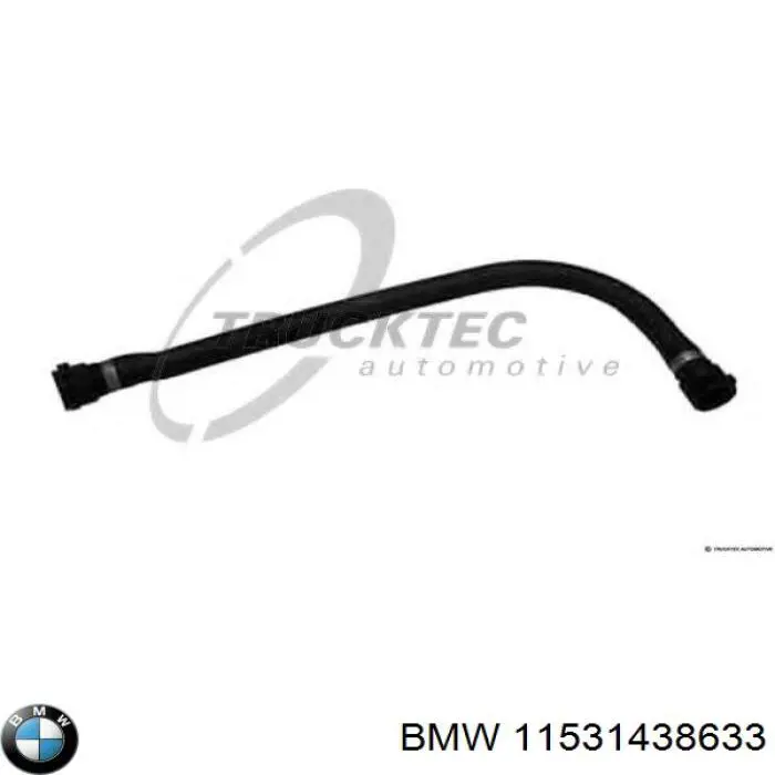 Do koszyka 11531438633 BMW Przewód (króciec) chłodnicy górny