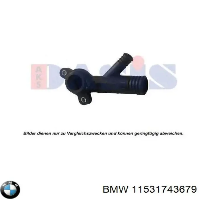 Kołnierz układu chłodzenia (trójnik) BMW 11531743679 cena, od 9,79 USD