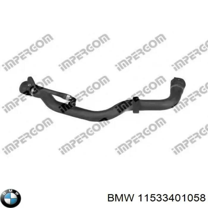 Przewód (króciec) chłodnicy górny BMW 11533401058 cena, od 47,81 USD