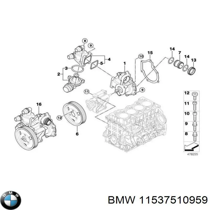 Do koszyka 11537510959 BMW Termostat