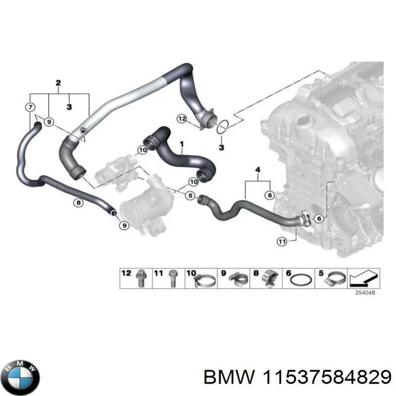 Uszczelka termostatu 11537584829 BMW