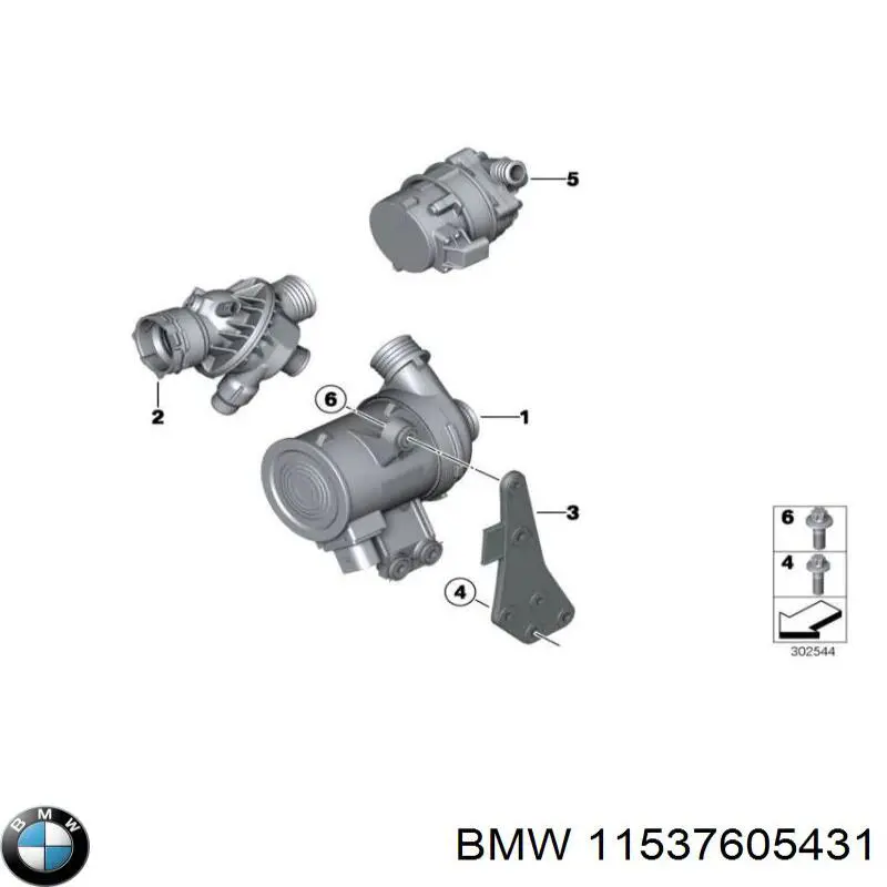 11537605431 BMW obudowa termostatu