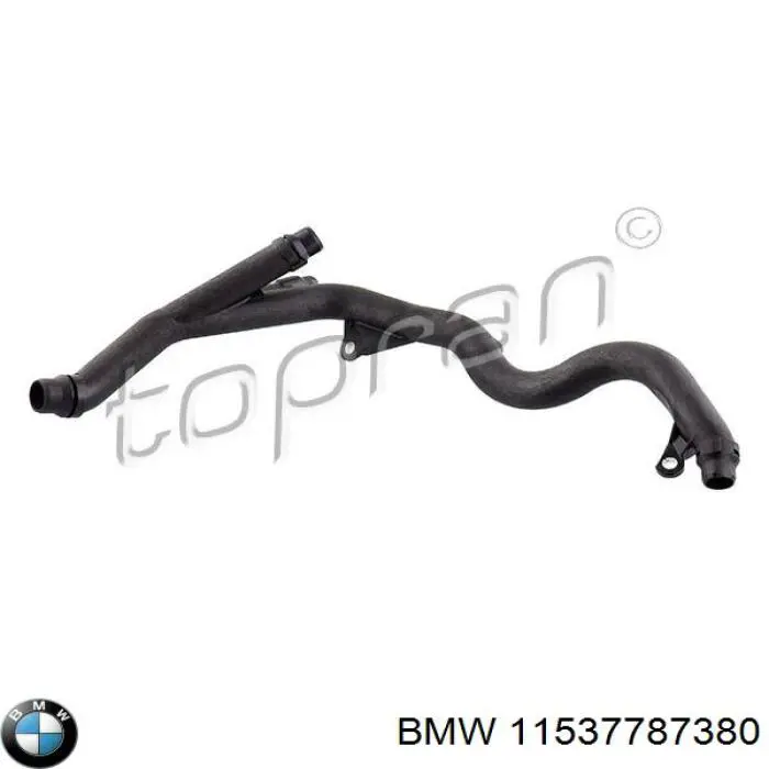 11537787380 BMW Przewód chłodnicy ogrzewacza (nagrzewnicy), zwrotny