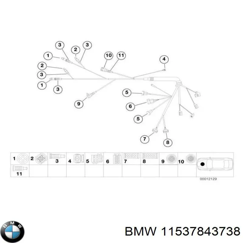 Do koszyka 11537843738 BMW Pompa chłodząca wodna