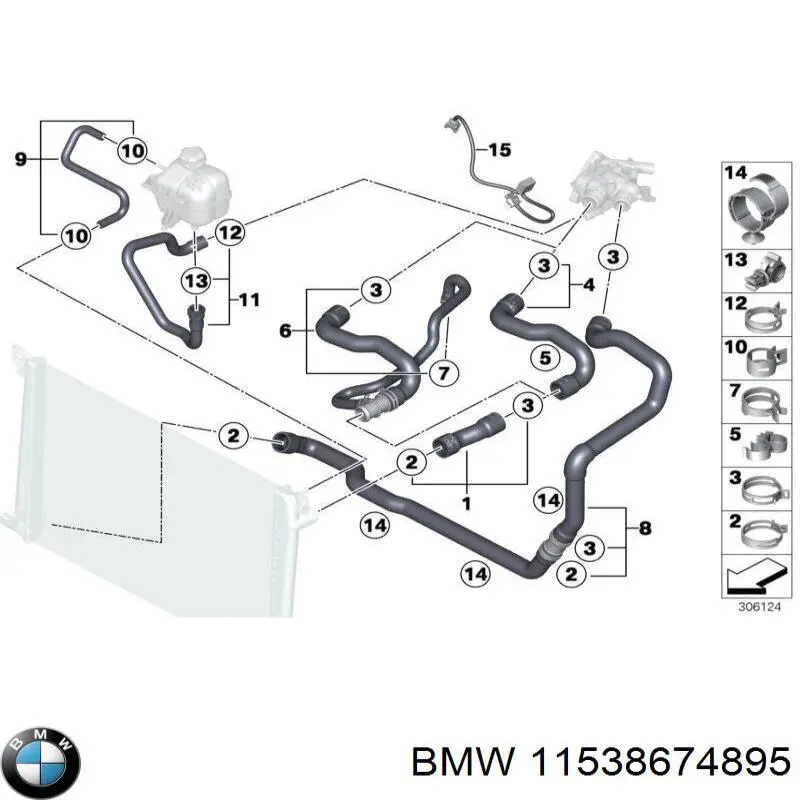 Obudowa termostatu BMW 11538674895 cena, od 90,56 USD