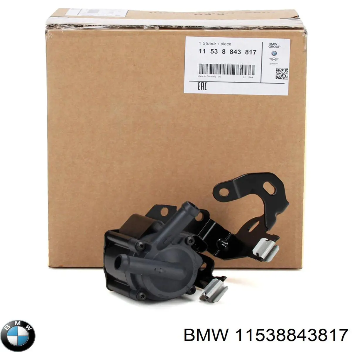 11538843817 BMW pompa chłodzenia wodą, dodatkowa elektryczna