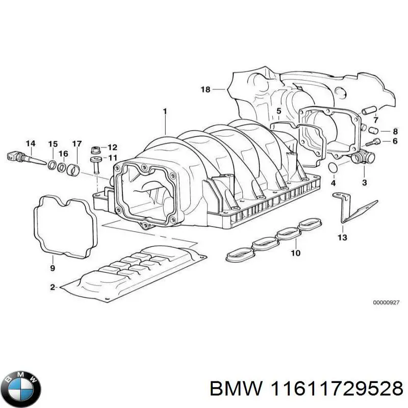 Kolektor ssący do BMW 7 (E32)