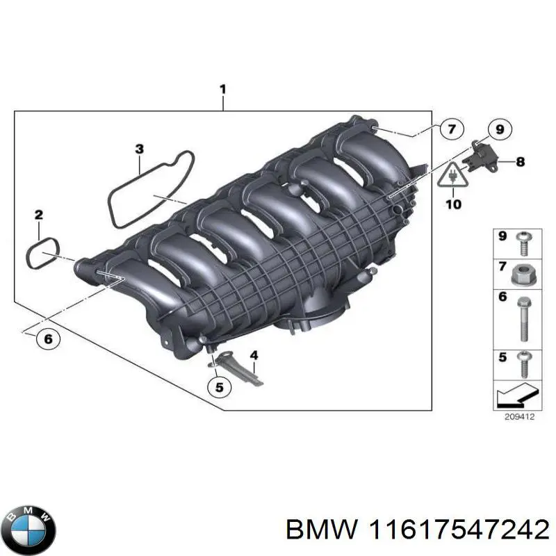 Uszczelka kolektora ssącego BMW 11617547242 cena, od 20,99 USD