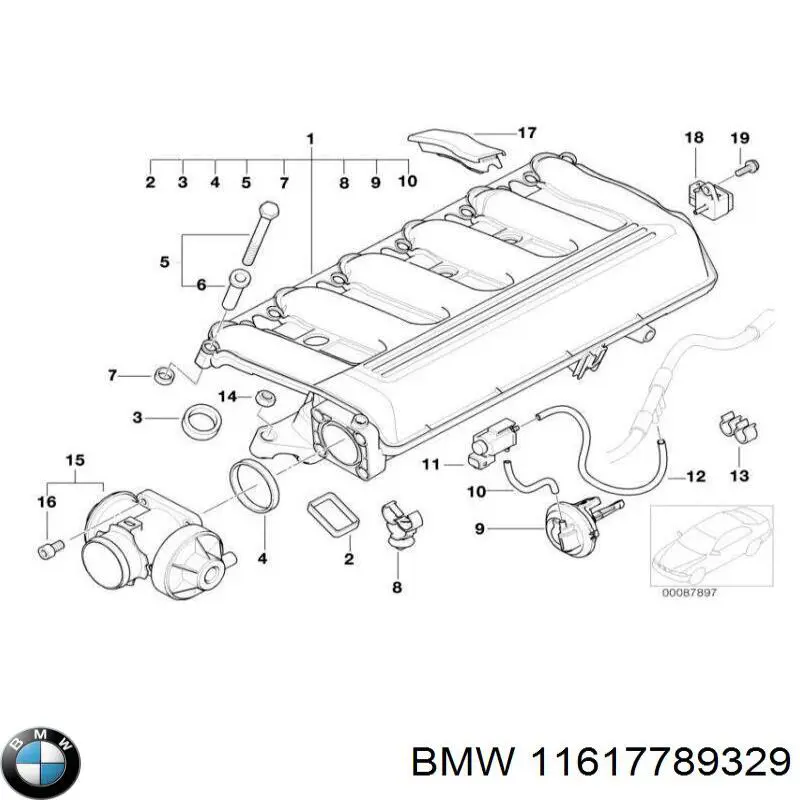 11617789329 BMW Kolektor ssący