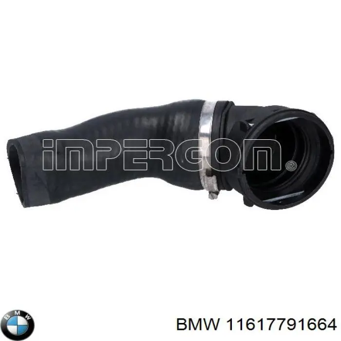 Do koszyka 11617791664 BMW Przewód (króciec) intercoolera