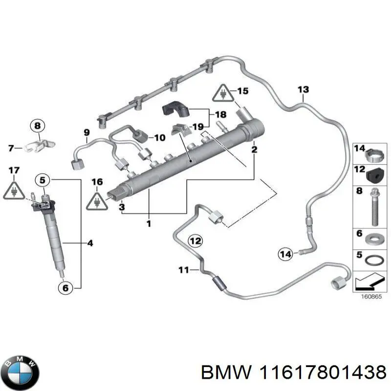 Do koszyka 11617801438 BMW Uszczelka kolektora ssącego