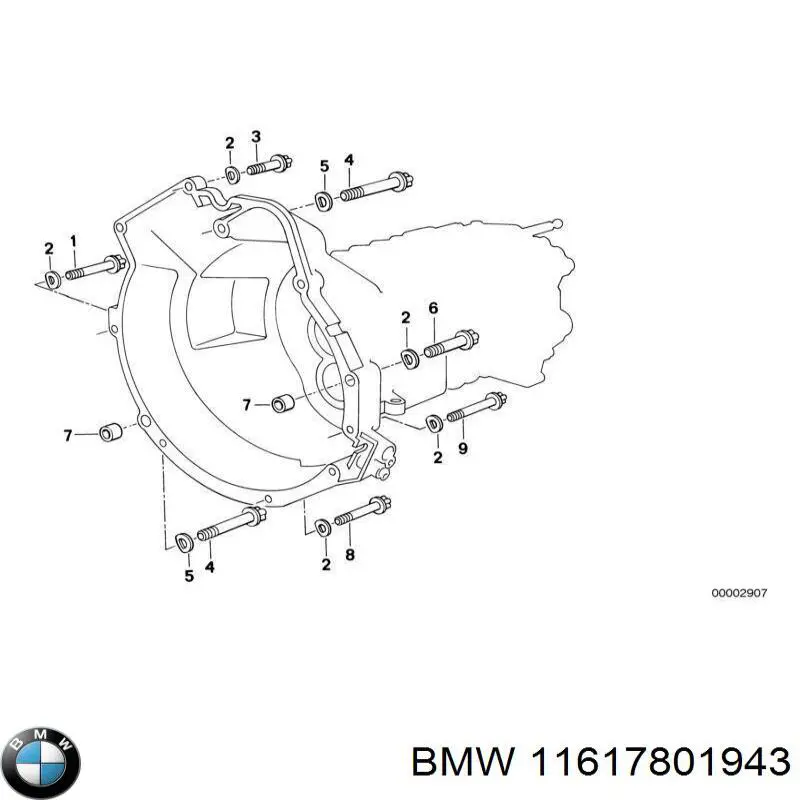 11617801943 BMW Uszczelka przepustnicy