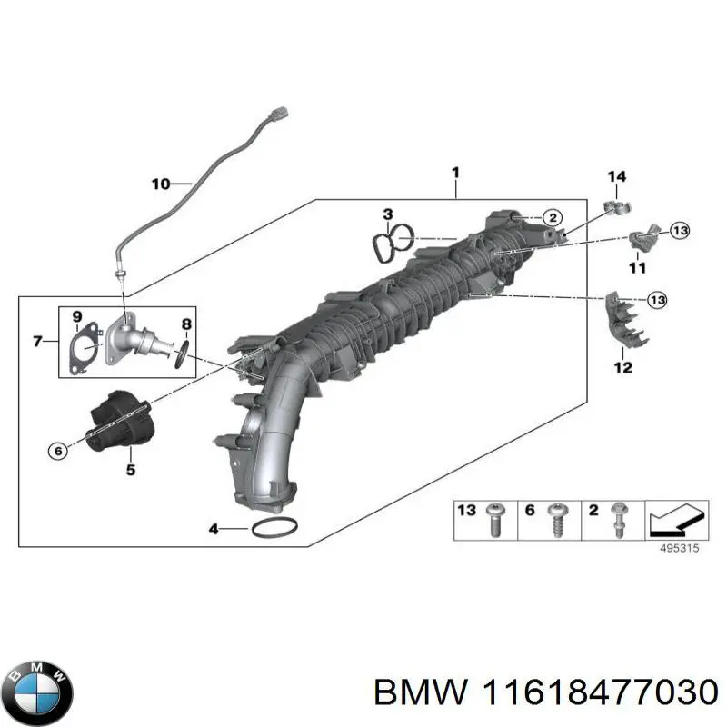 11618570228 BMW Kolektor ssący