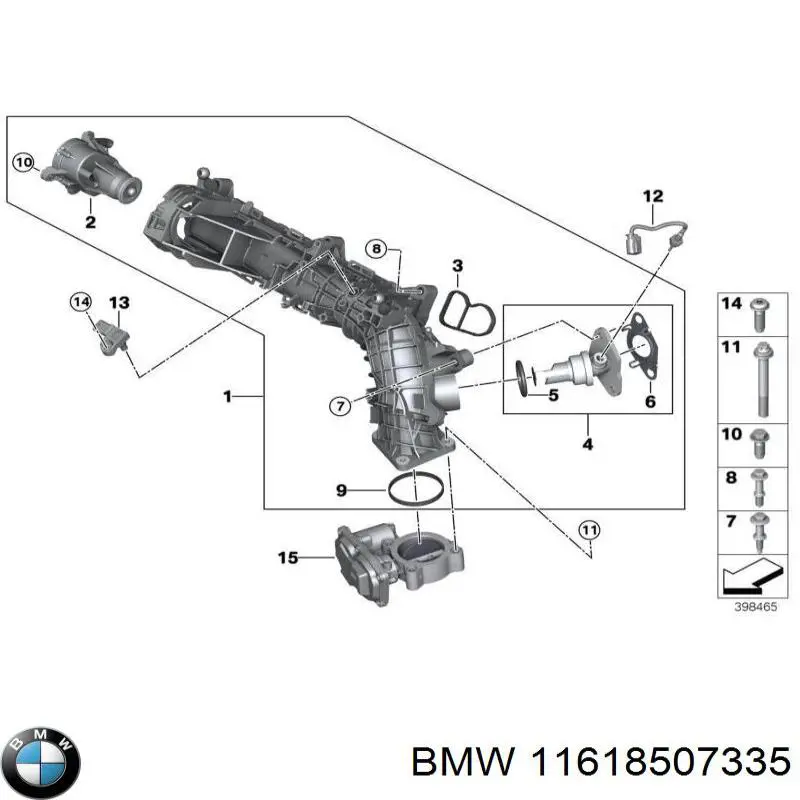 Uszczelka kolektora ssącego BMW 11618507335 cena, od 11,98 USD
