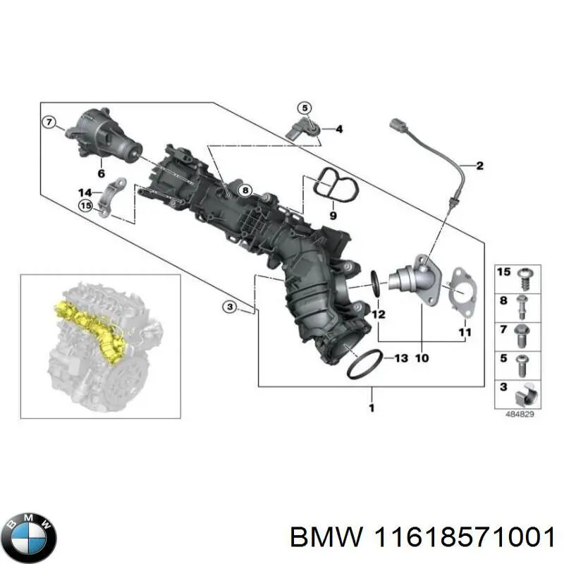 Uszczelka kolektora ssącego Toyota 17177WA020 cena, od 9,05 USD