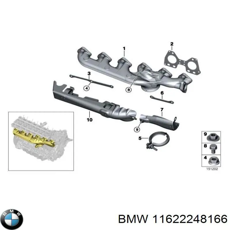 Kolektor wydechowy do BMW X5 (E53)