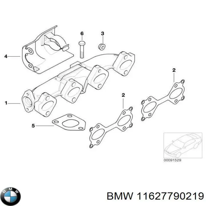 11627790219 BMW kolektor wydechowy