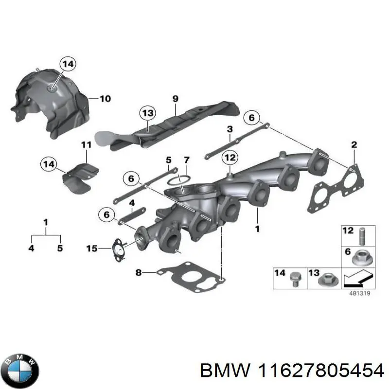 Kolektor wydechowy do BMW 7  F01, F02, F03, F04