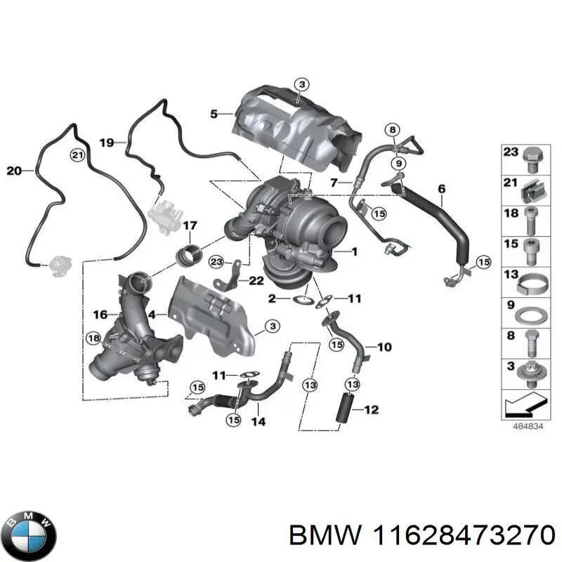 Pierścień kolektora wydechowego BMW 11628473270 cena, od 17,07 USD