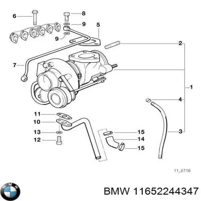 11652244347 BMW turbina