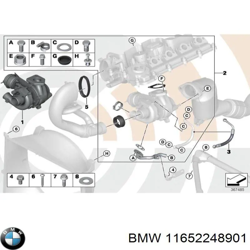 Do koszyka 11652248901 BMW Turbina