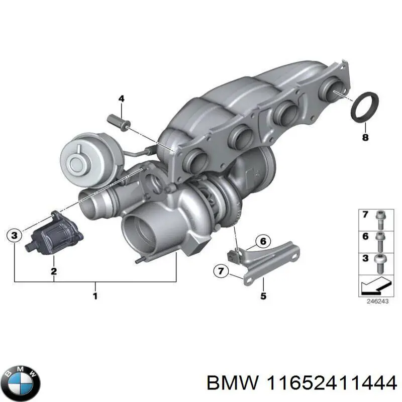  BMW 11652411444 cena, od 224,19 USD