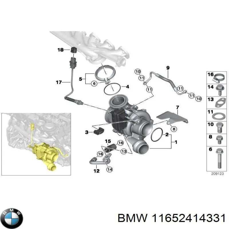 11652414331 BMW Turbina
