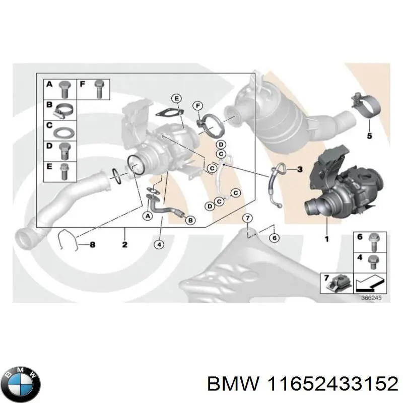 11652433152 BMW turbina