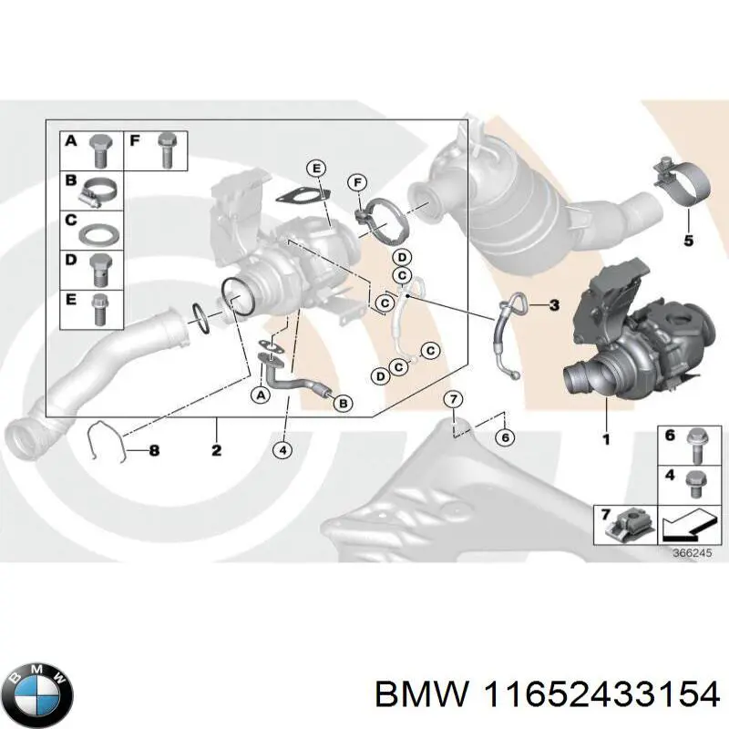 Turbina BMW 11652433154 cena, od 326,36 USD