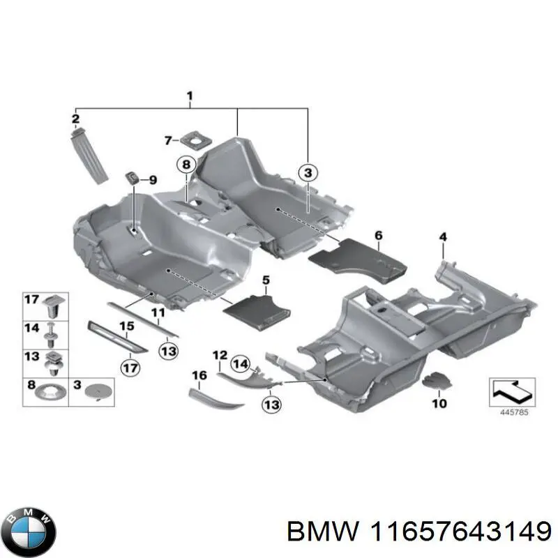 Uszczelka kolektora wydechowego do BMW 2 (F23)