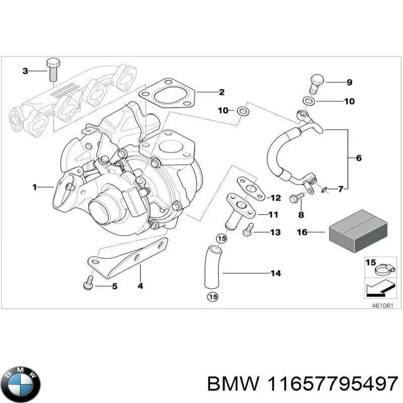 11657795497 BMW Turbina