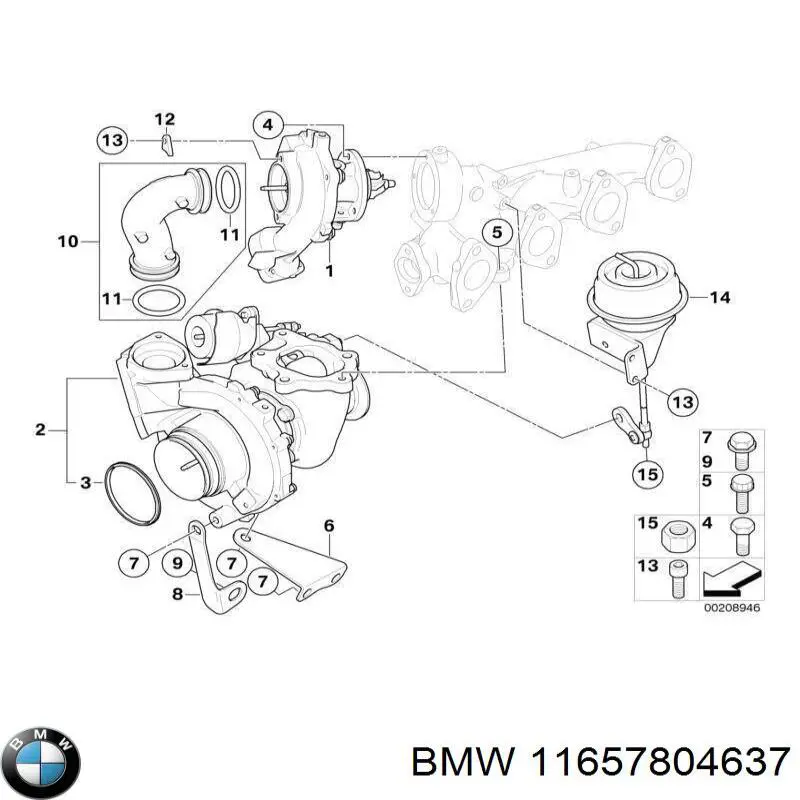 11657804637 BMW turbina