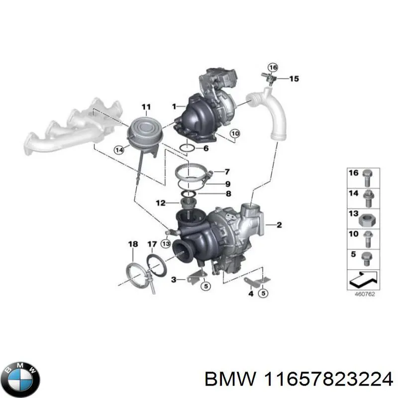 Uszczelka turbiny doładowania, dopływ BMW 11657823224 cena, od 11,92 USD