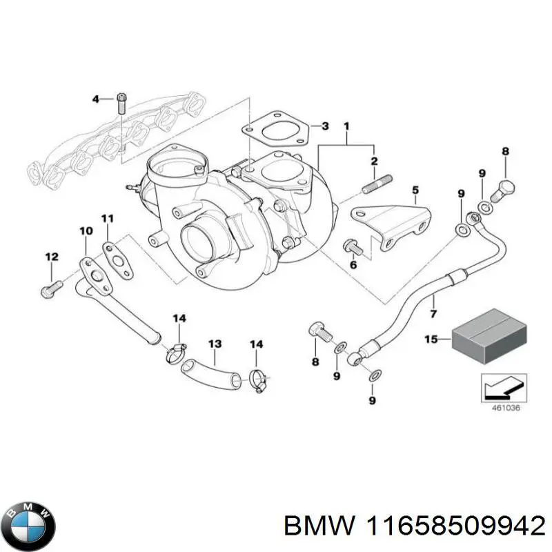 Uszczelka turbiny spalin, wlot BMW 11658509942 cena, od 29,42 USD