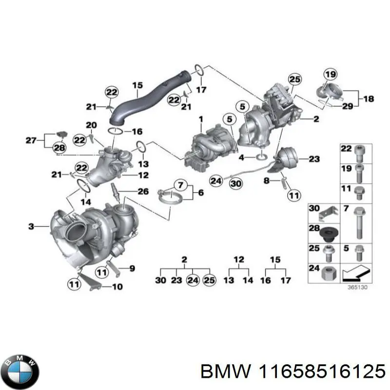 Turbina BMW 11658516125 cena, od 633,30 USD