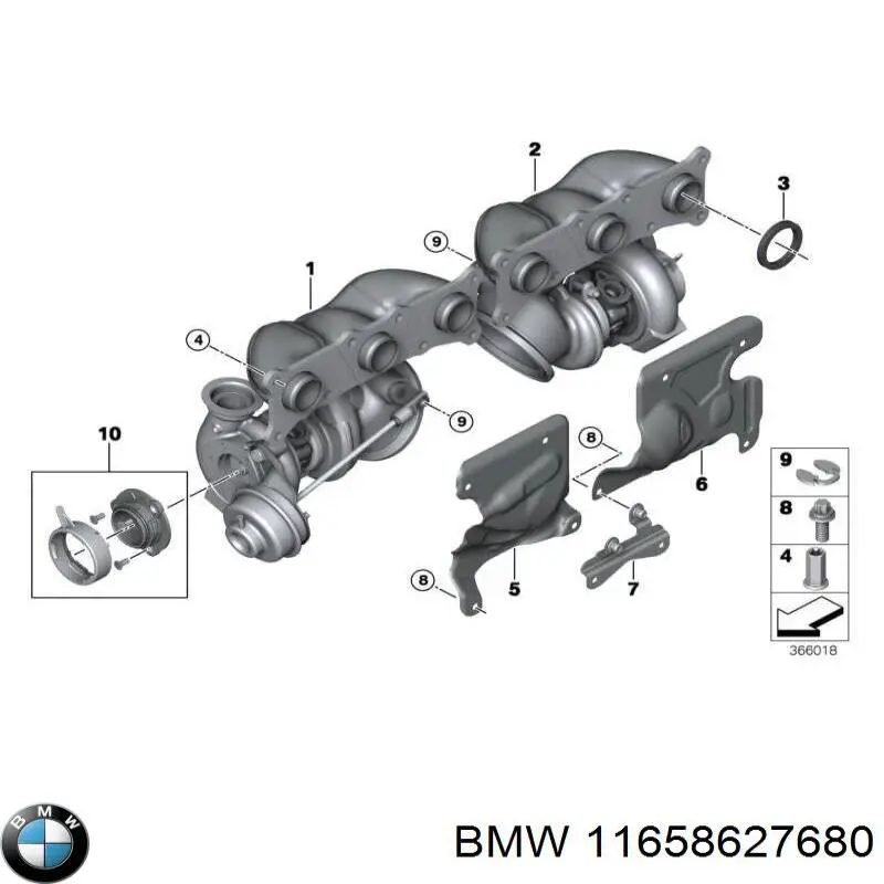 Mufa bagnetowa turbiny do BMW 7 (F01, F02, F03, F04)