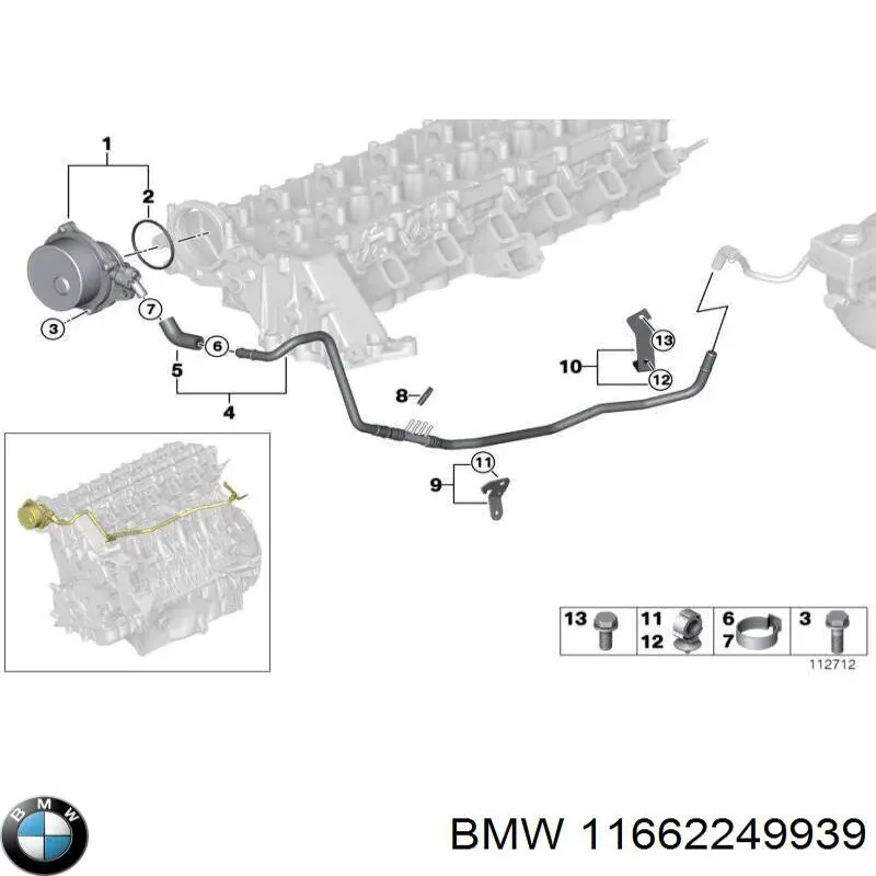 Pompa podciśnienia BMW 5 sedana (E39) (1995 - 2003) cena, od 74,53 USD