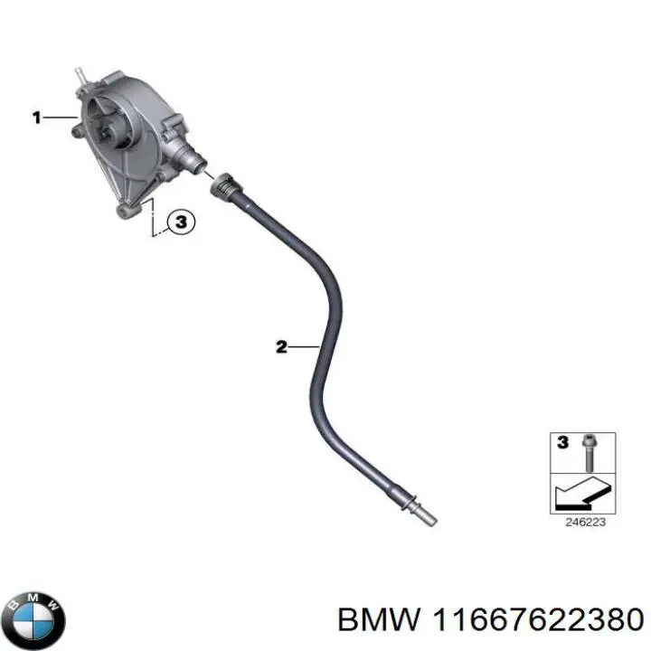 Do koszyka 11667622380 BMW Pompa podciśnienia