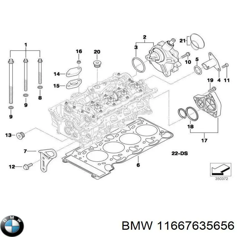 Do koszyka 11667635656 BMW Pompa podciśnienia