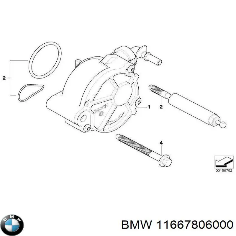 Pompa podciśnienia BMW 11667806000 cena, od 34,05 USD