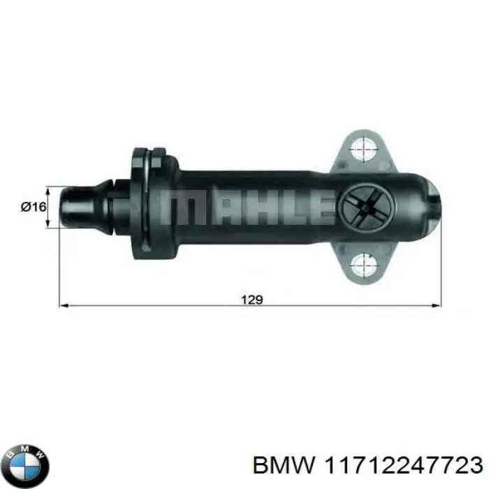 Do koszyka 11712247723 BMW Termostat układu EGR