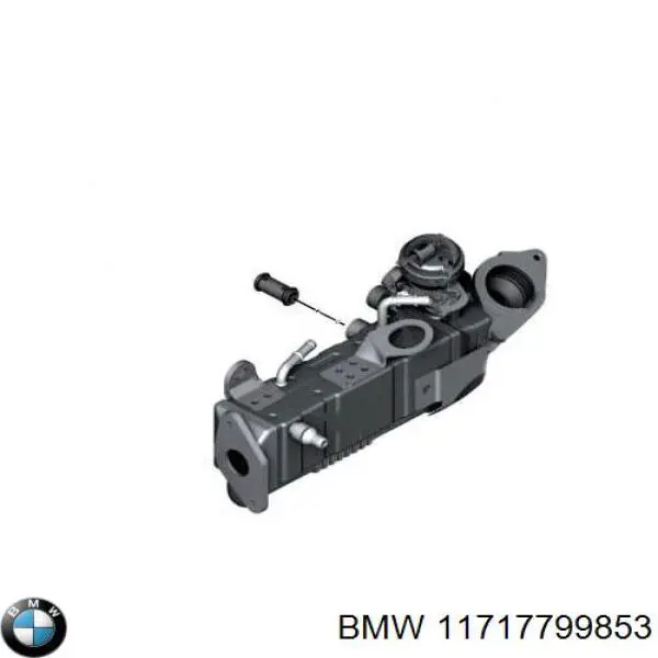 11717799853 BMW Chłodnica układu recyrkulacji spalin EGR